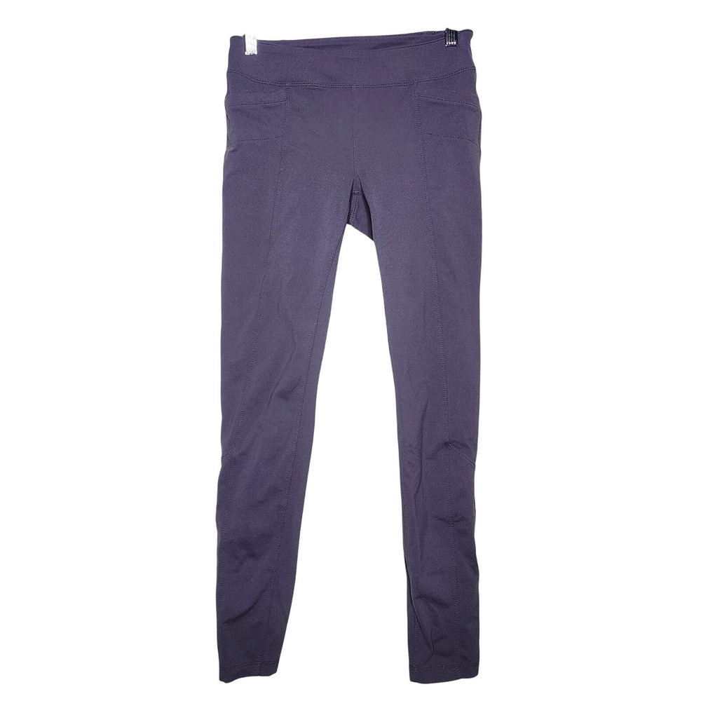 Athleta Metro Leggings Gray Low Rise Small Active Yoga Sporty